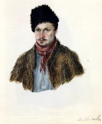Ritratto del Decabrista Vasily Davydov 1793-1855, 1839