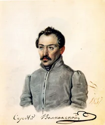 Ritratto del decabrista conte Sergey Volkonsky 1788-1865, 1837