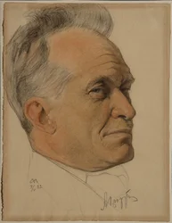 Ritratto di Alexander Dmitrievich Tsiurupa 1870-1928, 1922