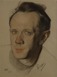 Ritratto di Mikhail Aleksandrovich Chekhov 1891-1955, 1921