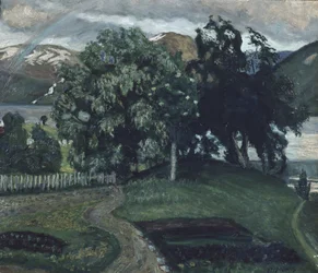 Il giardino della canonica, prima del 1911 (dipinto)