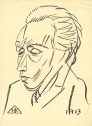 Ritratto del poeta Velimir Khlebnikov