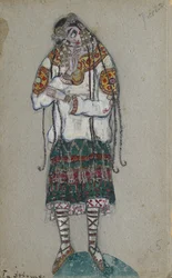 La ragazza. Costume design per il balletto La sagra della primavera di I. Stravinsky, 1912