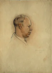 Ritratto del compositore Sergei Prokofiev (1891-1953)