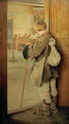 Alla porta della scuola