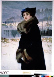 Ritratto della ballerina Lyudmila Mesaksudi Barash