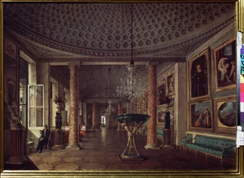 La galleria di pittura del Palazzo Stroganov a San Pietroburgo