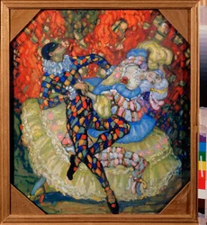 Arlecchinata - Opera di Nikolai Nikolayevich Chernov Krauze (Chernov-Krauze) (1875-1941)
