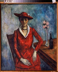 Una donna in rosso