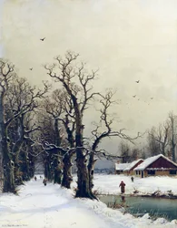 Scena invernale, XIX secolo
