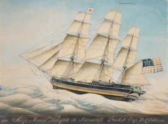 La nave Macon, 1828-35