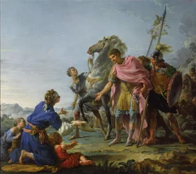 Traiano (53-117) mostra misericordia, 1765