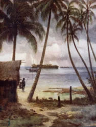 Una giornata tempestosa nella laguna di Rubiana, Isole Salomone