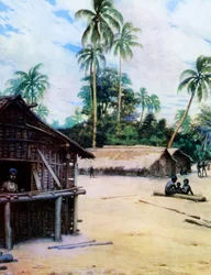 Un villaggio nelle Isole Salomone, 1908