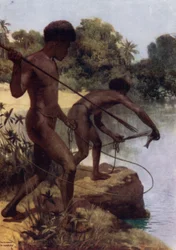 Pesca con la lancia, Nuova Guinea Britannica