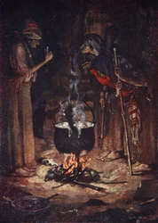 Le Sorelle Strane, Macbeth, Atto IV Scena 1, illustrazione da 