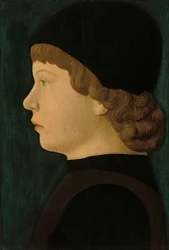 Ritratto di profilo di ragazzo, 1460-1470 circa (tempera e olio su tavola)