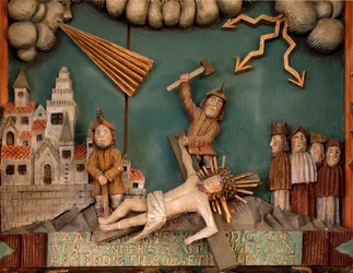 Gesù inchiodato alla Croce (dettaglio)
