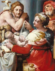 La Sacra Famiglia con San Giovanni Battista