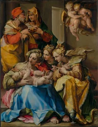 La Sacra Famiglia con le sante Anna, Caterina d