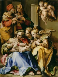Sacra Famiglia con Santi Anna, Caterina d
