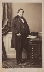 Ritratto del compositore Gioachino Antonio Rossini 1792-1868