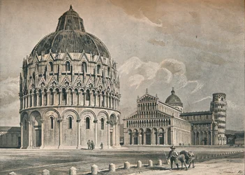 Il Battistero, la Cattedrale e la Torre Pendente di Pisa, c1906, 1907