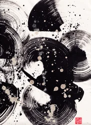 Astrazione di inchiostro circolare 2, 2015