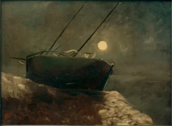 Barca al chiaro di luna