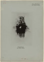 Copertina/Frontespizio per Les Fleurs du Mal, tavola 1 di 9