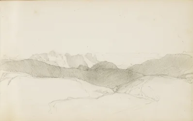 Disegno da un album intitolato "Il Paese Basco", 1862-63