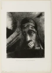 Volto del Mistero (Nel mio sogno ho visto nel cielo un VOLTO DEL MISTERO), tavola 1 da Omaggio a Goya