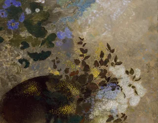 Fiori in un vaso nero, ca. 1909-10
