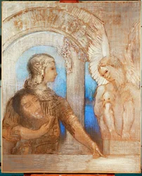 Il cavaliere mistico (olio su tela)