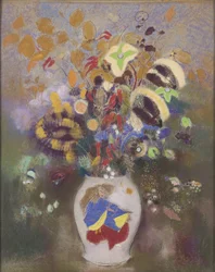 Vaso con guerriero giapponese, 1905-1908