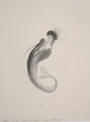 Donna con un Toque e una Coda di Sirena