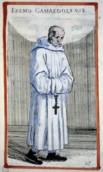 Eremita camaldolese (incisione in O. Fialetti, XVI secolo)