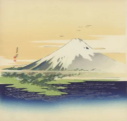 Fuji dalla spiaggia di Mio