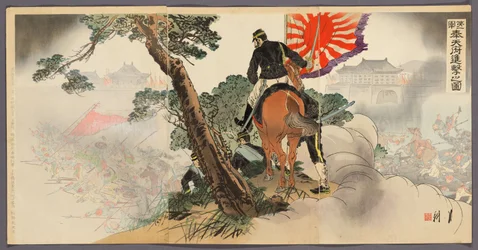 La Prima Divisione Avanza su Fengtienfu (Daiichigun Hotenfu shingeki no zu)