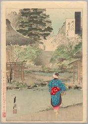 Vista reale di Benten a Inokashira dalla serie Miscellanea di Gekkō