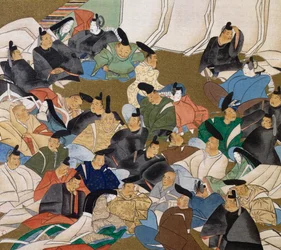36 poeti, pittura su carta di Ogata Korin, periodo Edo