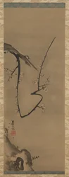 Prunus, rotolo appeso, c.1700