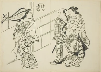Il capitolo Aoi da "Il racconto di Genji" (Genji Aoi), da una serie di parodie di Genji