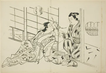 Il capitolo di Sakaki da "Il racconto di Genji" (Genji Sakaki), da una serie di parodie di Genji