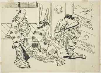 Il Capitolo Utsusemi da "Il Racconto di Genji" (Genji Utsusemi), da una serie di parodie di Genji