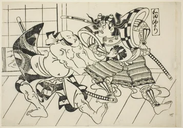 Il banchetto di Wada (Wada sakamori), dalla serie "Scene famose dai giochi di marionette giapponesi (Yamato irotake)"
