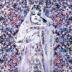Maria madonna, 2024 (tecnica mista su tela)