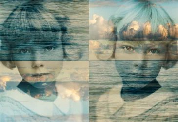 Ragazza doppia del mare,2022 (Tecnica mista digitale)