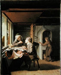 Un orologiaio e il suo apprendista