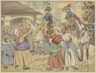 A Parigi nel 1795 durante una carestia, una pescivendola rimproverò Napoleone per essere ingrassato a spese del popolo. Sorridendo, rispose: Guardami e dimmi chi dei due è il più grasso?